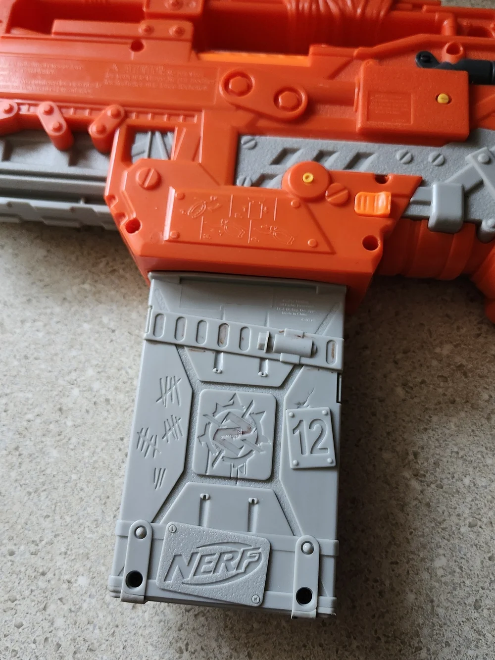 NERF Orange Foam Dart Blaster - Kids Toy